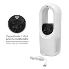 Ventilador de mesa sem pás e alimentado por bateria
