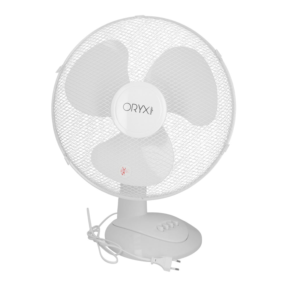 Ventilador sobremesa blanco 45 watt 3 velocidades