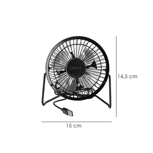 Ventilador sobremesa 10 cm. 2,5 watt USB