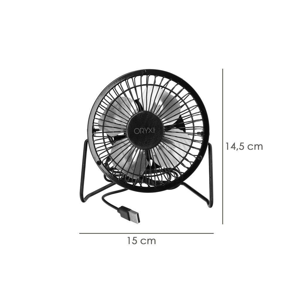 Ventilador sobremesa 10 cm 2,5 watt USB.