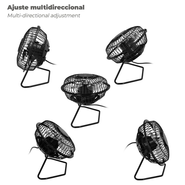 Ventilador sobremesa 10 cm. 2,5 watt USB