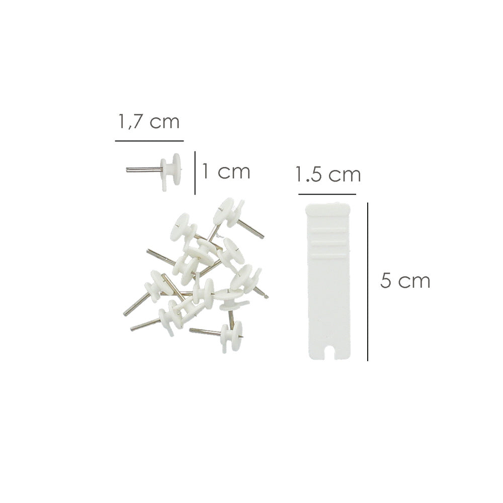 Round small picture hanger (blister pack of 12 units) nail-in