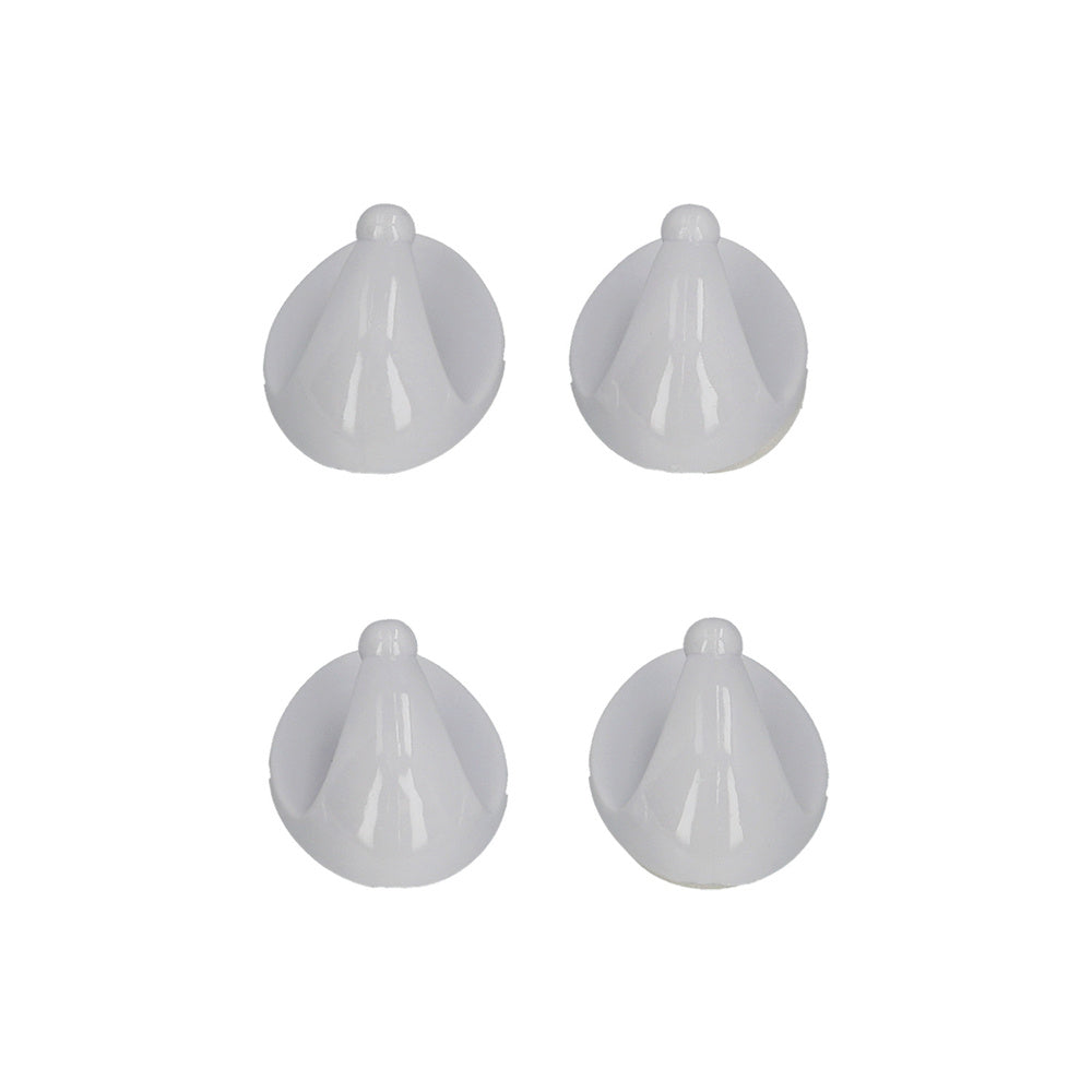 Colgador oryx blanco pequeño (blíster 4 unidades ) adhesivo