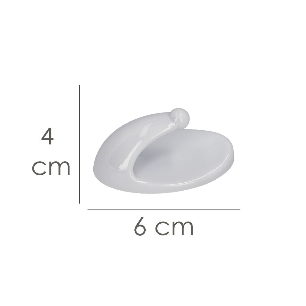 Large white oryx hanger (blister pack of 2 units) adhesive