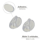 Cabide Oryx transparente grande (blister 2 unidades) adesivo