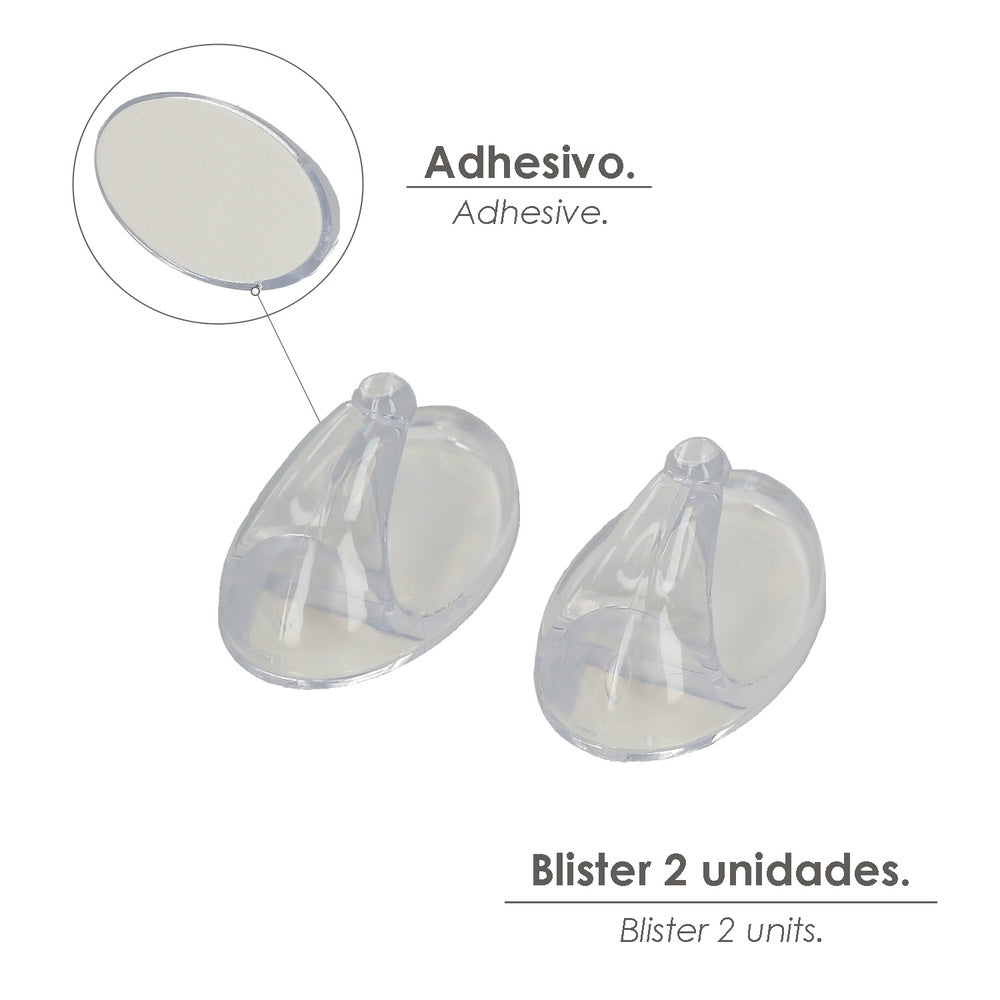 Oryx transparent large hanger (blister 2 units) adhesive