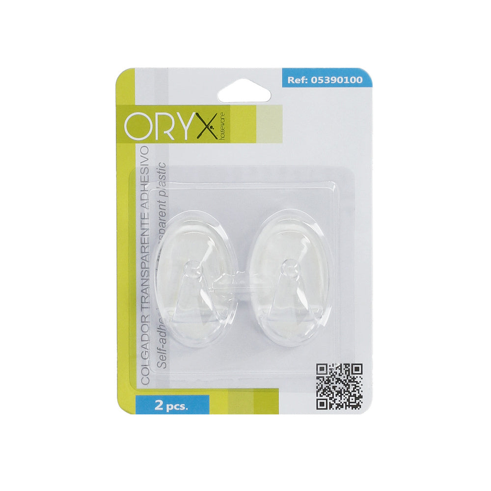 Oryx transparent large hanger (blister 2 units) adhesive