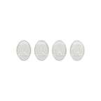 Small transparent oryx hanger (blister pack of 4) adhesive