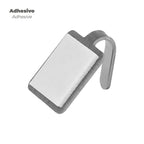 Oryx small stainless steel adhesive hook (blister pack of 4)