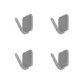 Oryx small stainless steel adhesive hook (blister pack of 4)