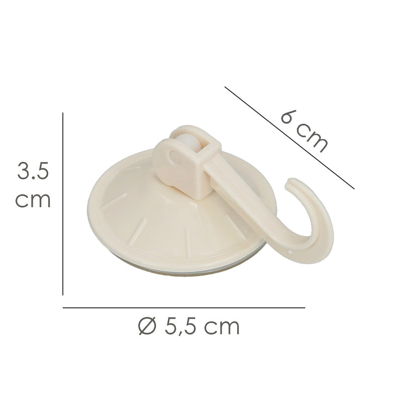 Colgador oryx ventosa accionable 54 mm. (blister 2 unidades) adhesivo