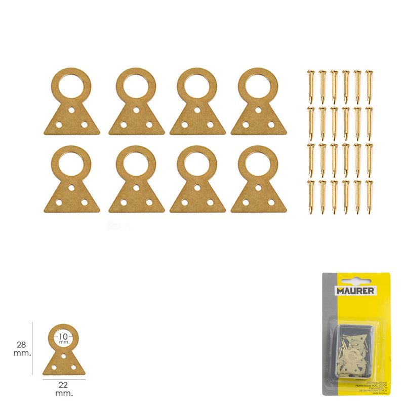 Cuelga cuadros fijo nº1 (blister 8 piezas)