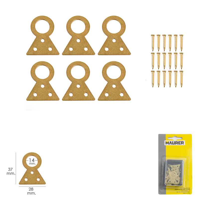 Cuelga cuadros fijo nº2 (blister 6 piezas)