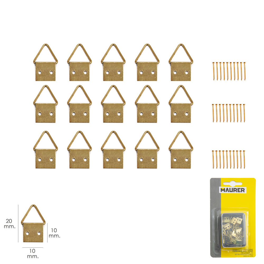 Picture frame hangers, ring type, No. 1 (blister pack of 15)