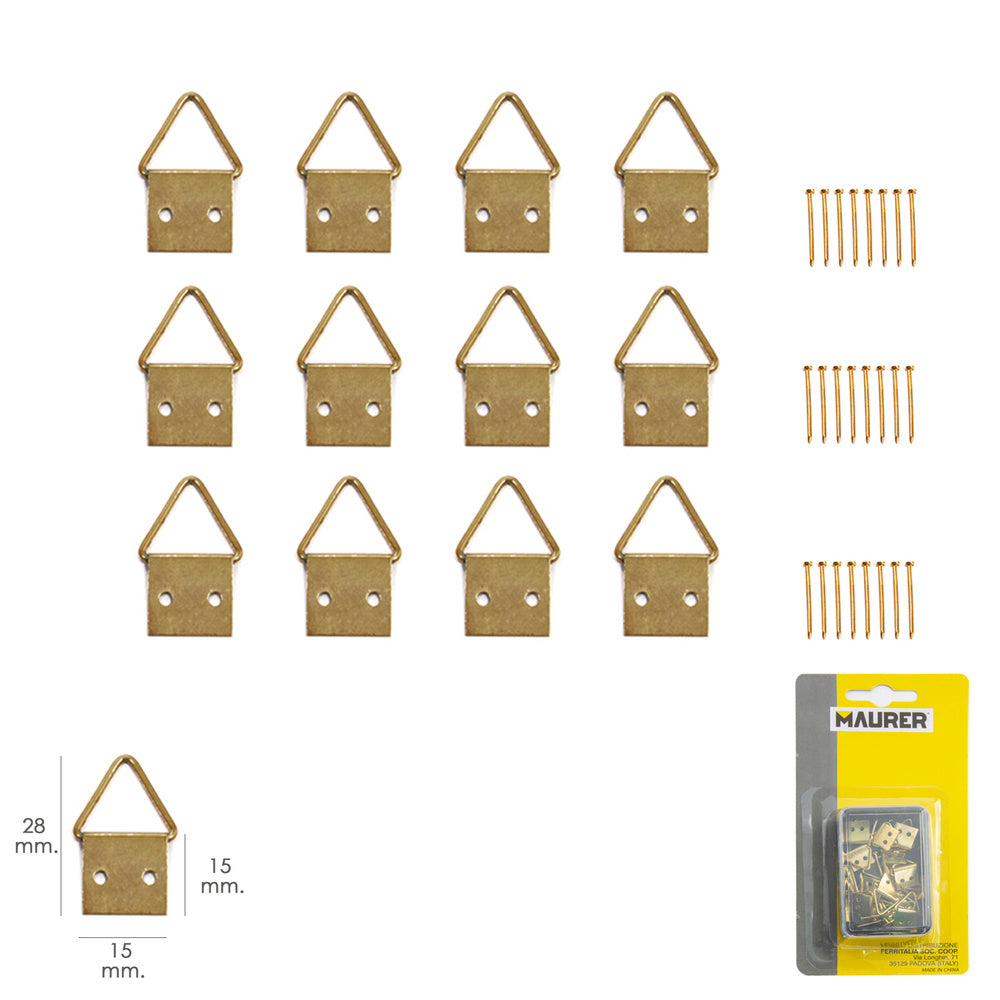 Picture hangers with ring no. 2 (blister pack of 12 pieces)
