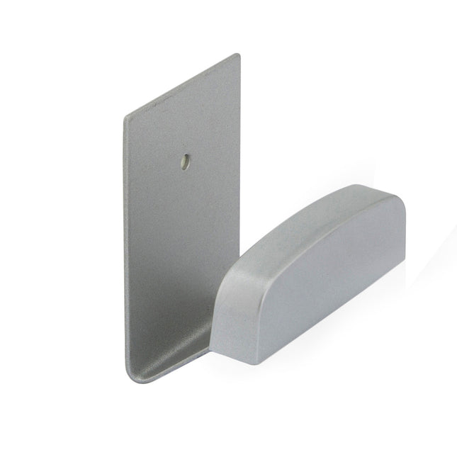 Colgador percha adhesivo acero inoxidable color gris