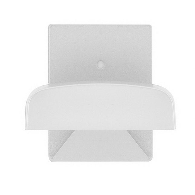 Colgador percha adhesivo acero inoxidable color blanco