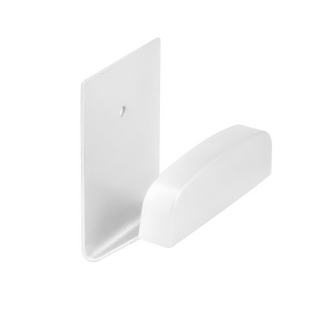 Colgador percha adhesivo acero inoxidable color blanco