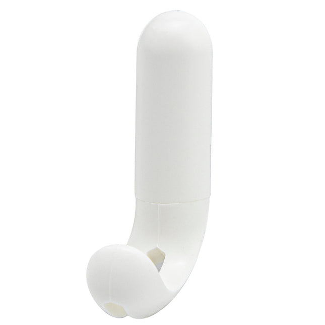 Colgador adhesivo / atornillable blanco