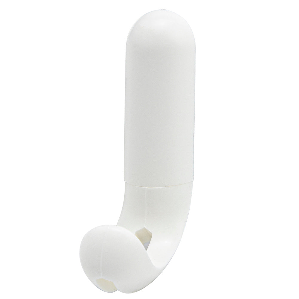 Cabide adesivo/de rosca branco