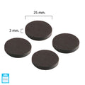 Íman Wolfpack ferrite disco ø 25x3 mm (blister 4 peças)