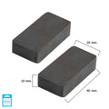 Íman wolfpack ferrite retangular 40x20x10 mm (blister 2 unidades)