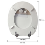 Deluxe white toilet seat