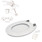 Deluxe white toilet seat