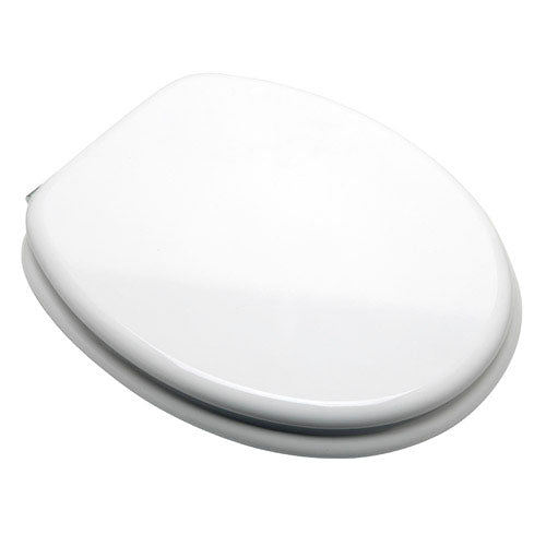 Deluxe white toilet seat