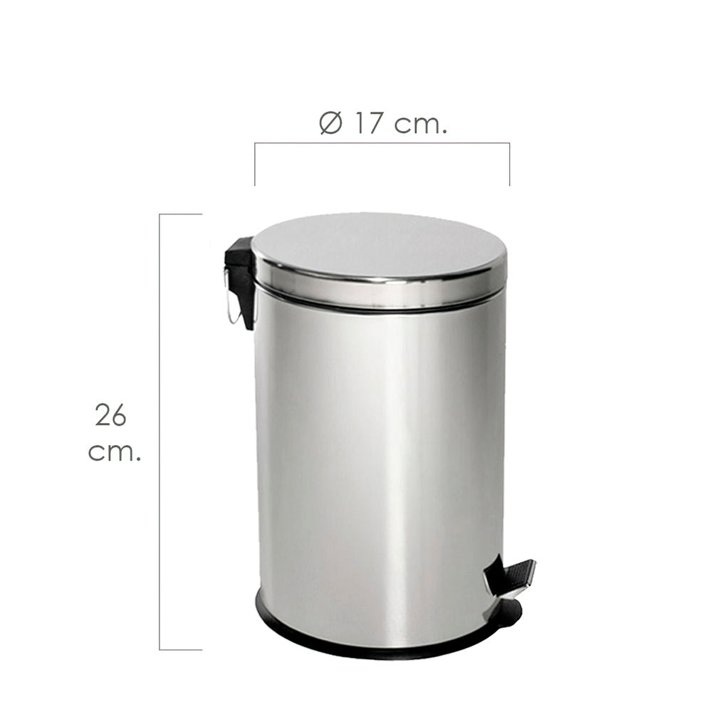 Maurer stainless steel bin 3 litres ø 17 x 26 cm
