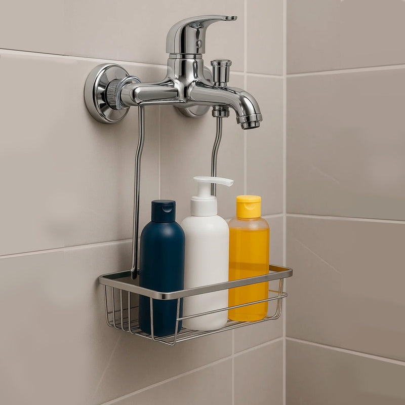 Cestillo inox para colgar 1 altura. 280 x 105 x 335 mm