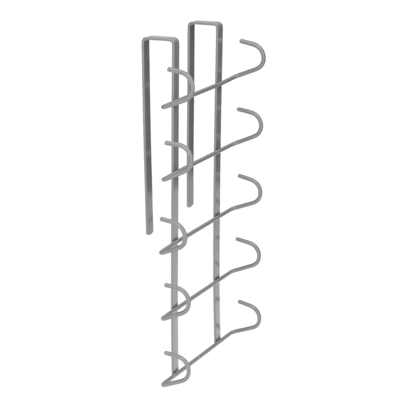 Colgador tazas, soporte cocina bajo mueble, acero cuelgatazas para 10 tazas