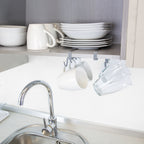 Colgador tazas, soporte cocina bajo mueble, acero cuelgatazas para 10 tazas