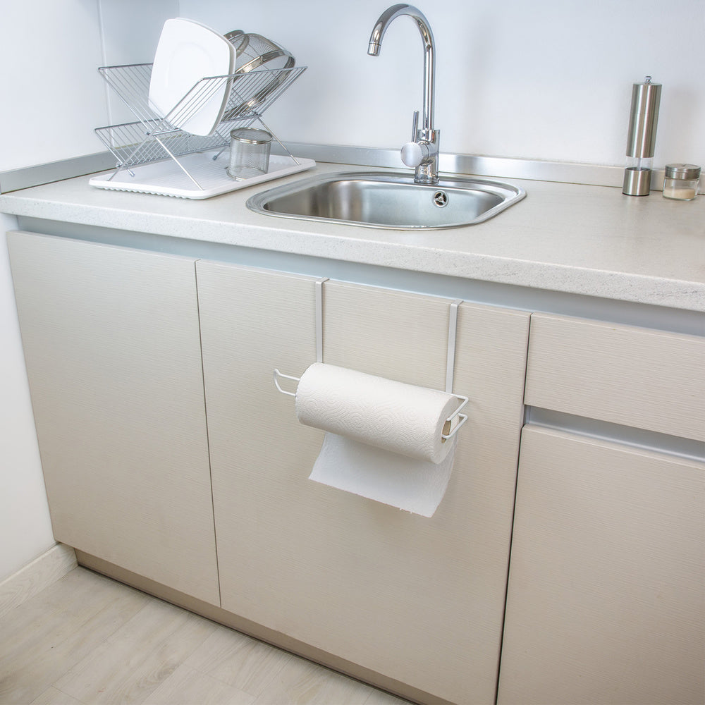 Kitchen roll holder, steel for doors, countertops, furniture. 32.5x18x10 cm
