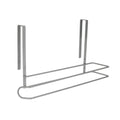 Colgador portarrollos papel cocina, acero para puertas, encimeras, muebles. 32,5x18x10 cm