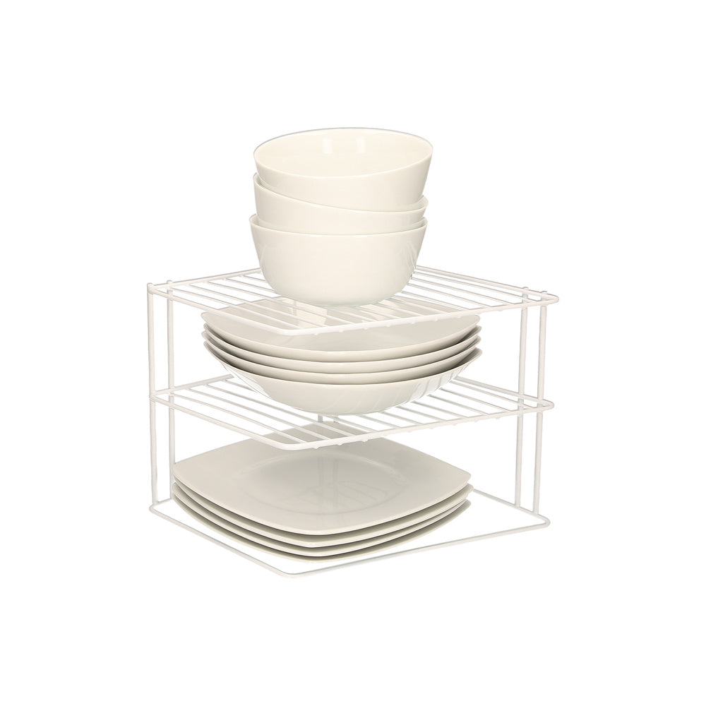 Corner kitchen shelf, 90 degrees, 3 tiers