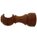Soporte madera liso abierto 28x128 mm nogal