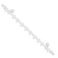 Complete wooden curtain rod 1.20 meters x 20 mm white