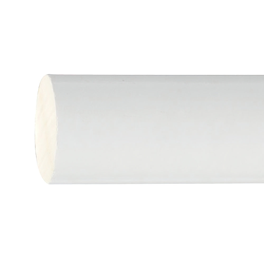 Barra madera lisa 1,8 metros x 20 mm blanco
