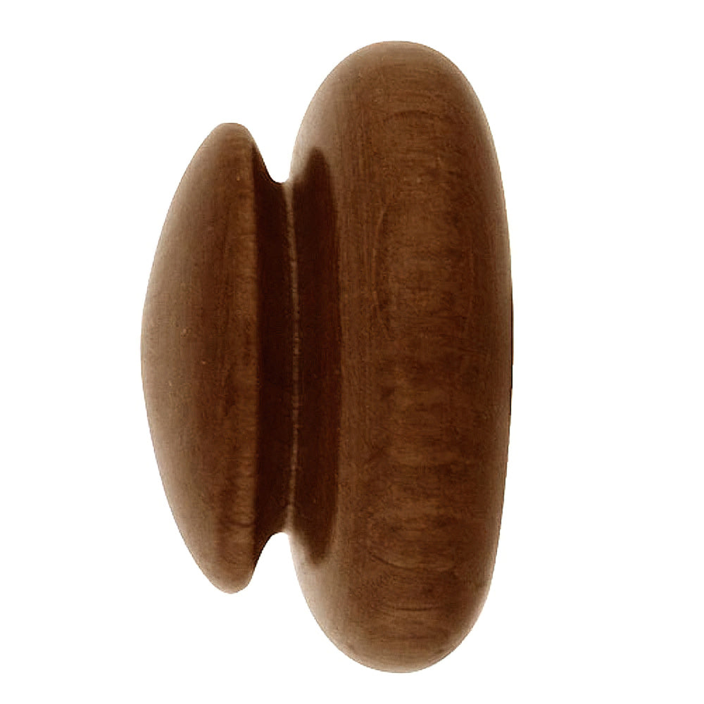 Special wood end cap 28x43 mm walnut