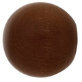 Wood finial sphere 20x40 mm walnut