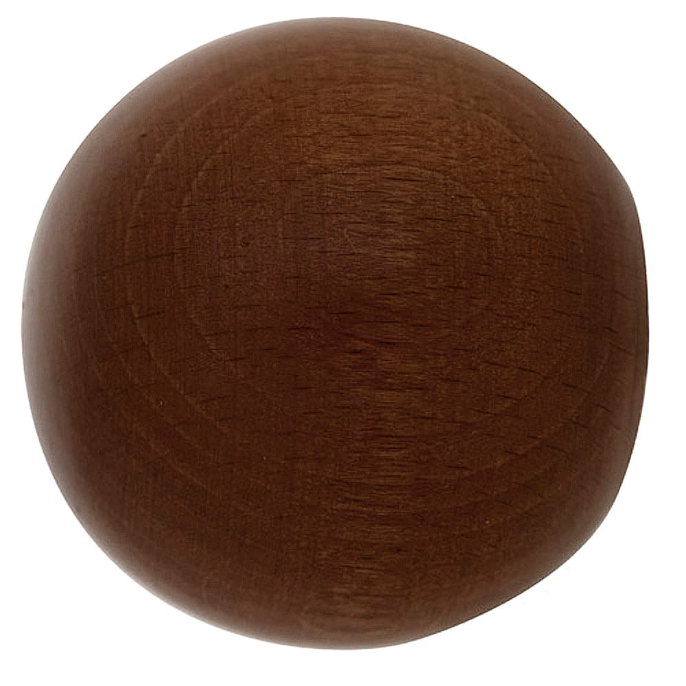 Wood finial sphere 20x40 mm walnut