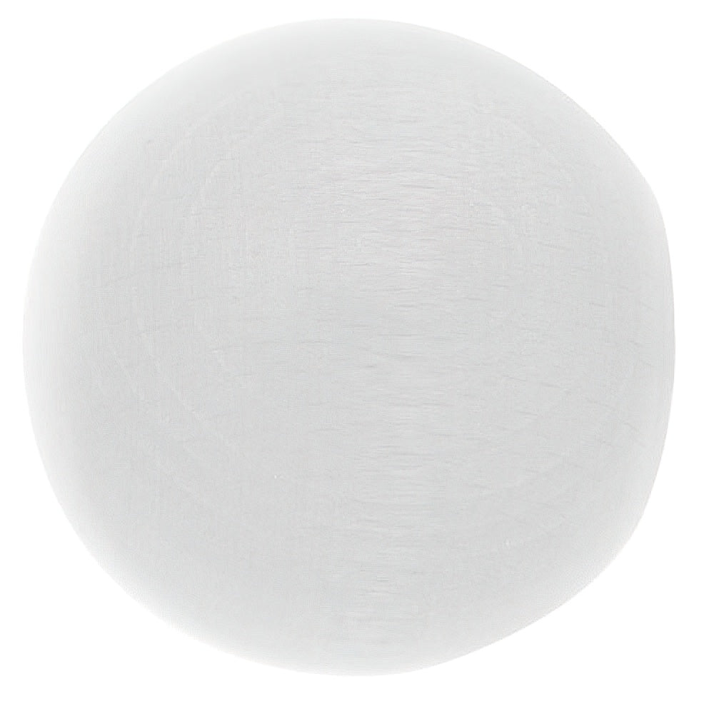 Wood sphere finial 20x40 mm white