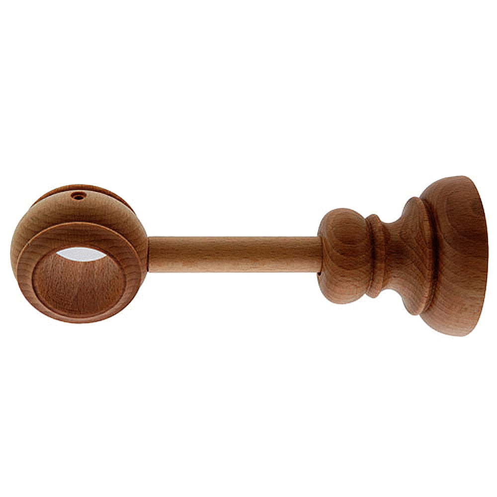 Soporte madera extensible 28x205 mm nogal