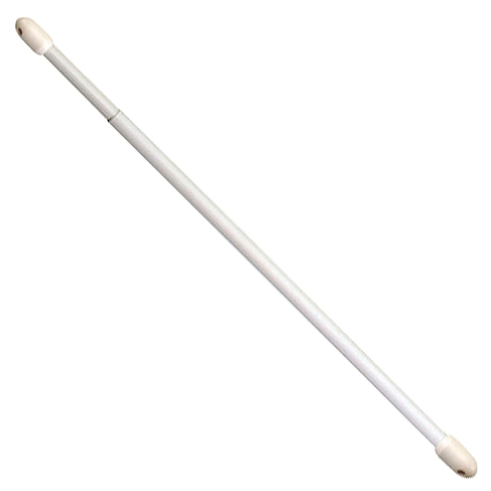 Oval extendable net curtain rod white 30-50 cm (2 pieces)