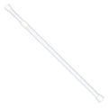 Self-adhesive extendable net curtain rod 12/41-65 white