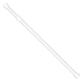 Self-adhesive extendable net curtain rod 12/91-143 white