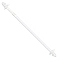 Extendable round cafe curtain rod 12/123-219 white