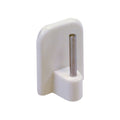 Adhesive hook 23.5x17 mm for metallic curtain rod holder