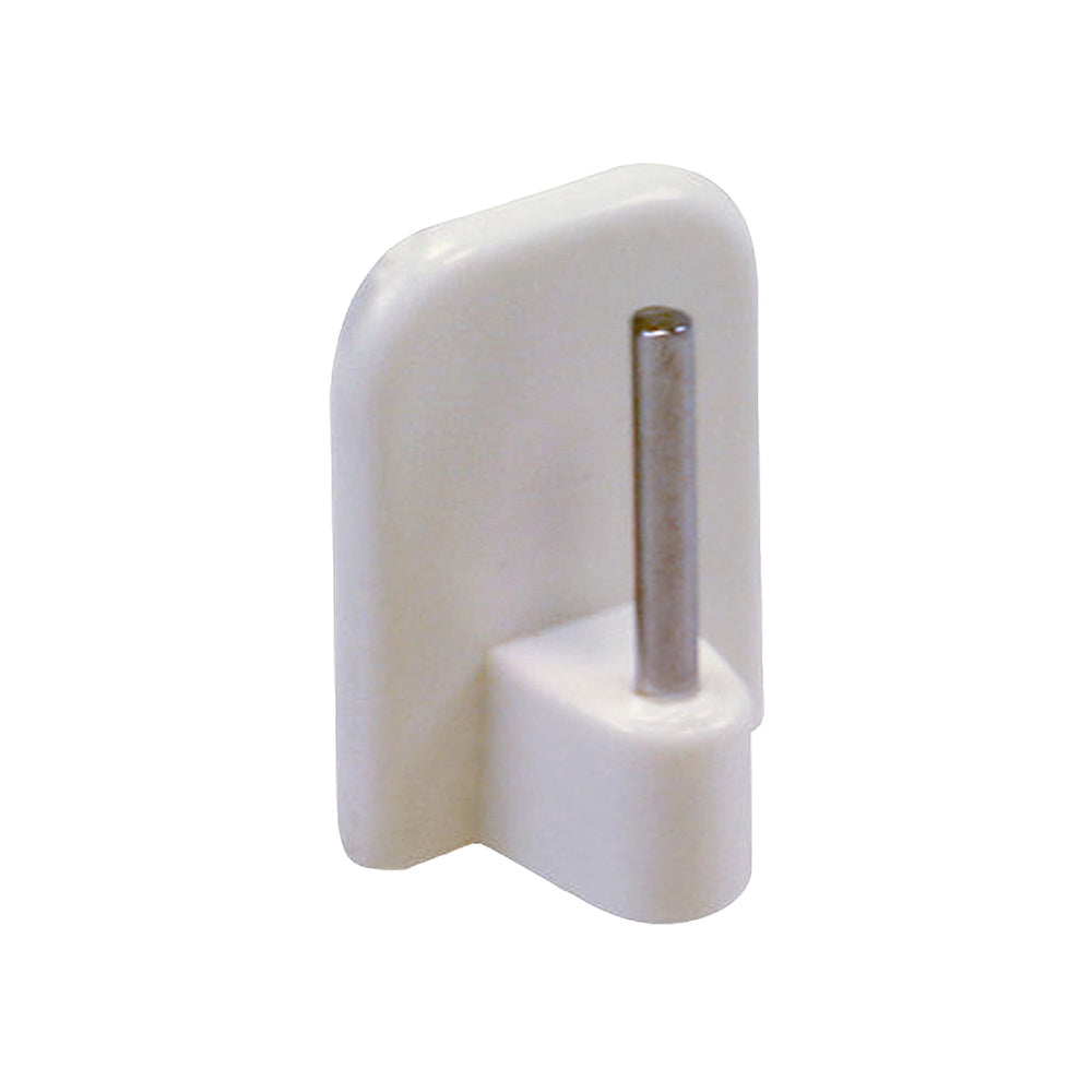 Adhesive hook 23.5x17 mm for metallic curtain rod holder